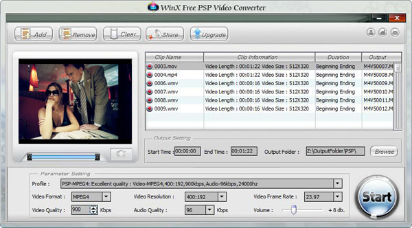 WinX PSP Video Converter Free
