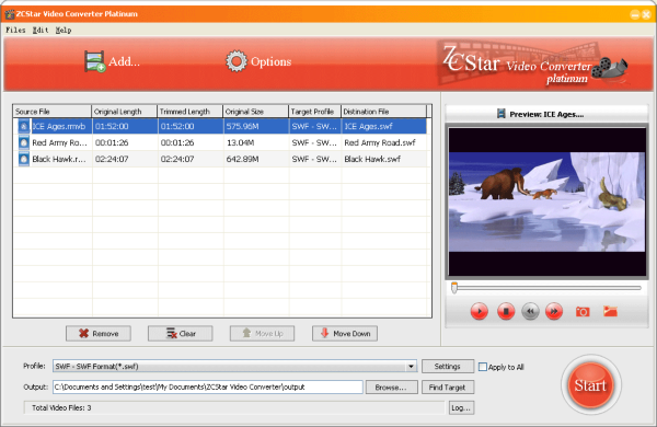 ZCStar Video Converter Platinum