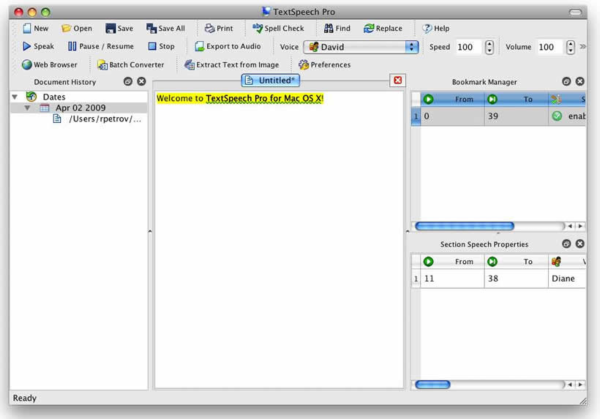 TextSpeech Pro for Mac OS X PowerPC