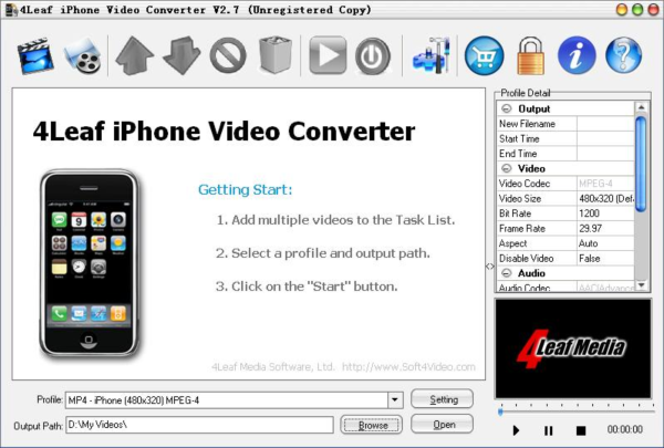 4Leaf iPhone Video Converter