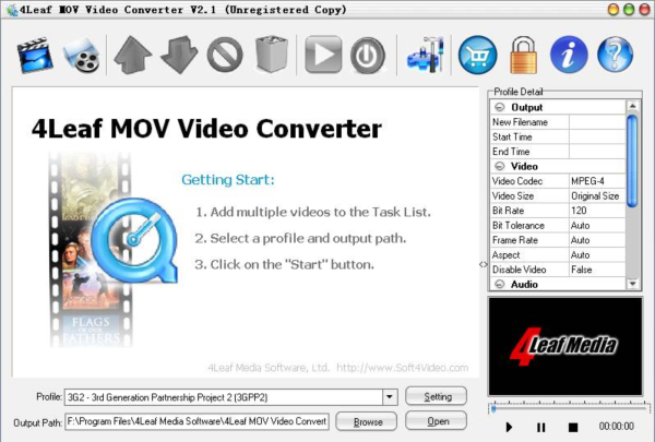 4Leaf MOV Video Converter
