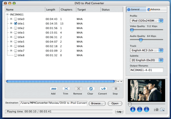 4Media DVD to iPod Converter for Mac