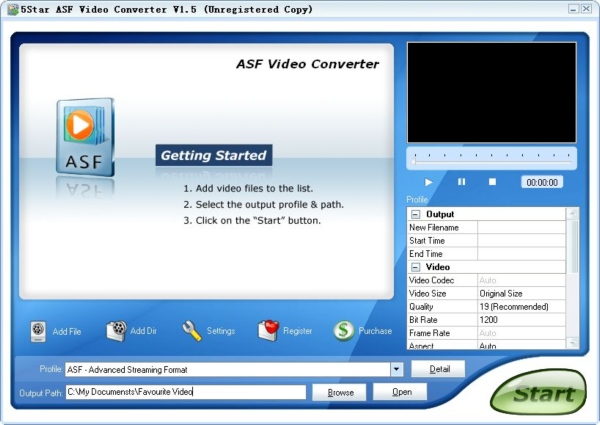 5Star ASF Video Converter