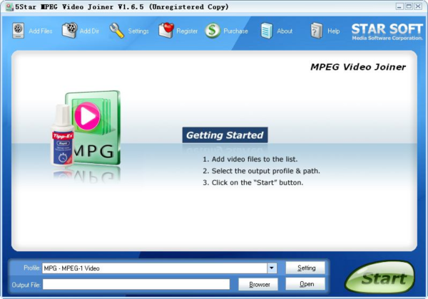 5Star MPEG Video Joiner