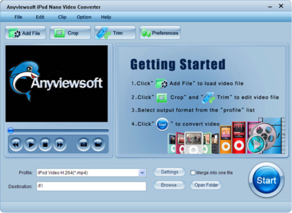 Anyviewsoft iPod Nano Video Converter