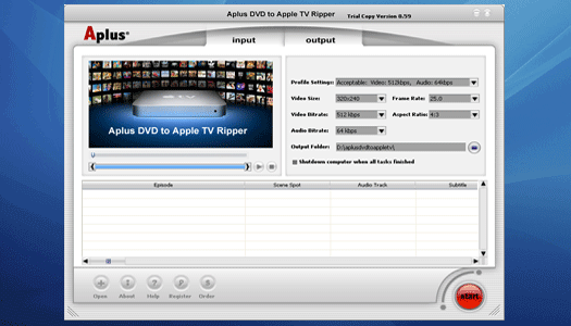 Aplus DVD to Apple TV Converter