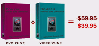 Domeru DVD to Zune Converter + Video to Zune Converter Suite