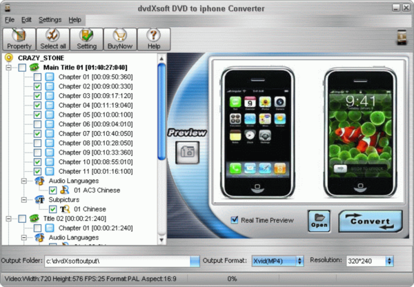 DVD to iphone 3G Converter