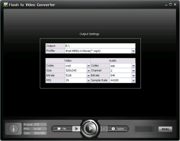 Flash to Video Converter