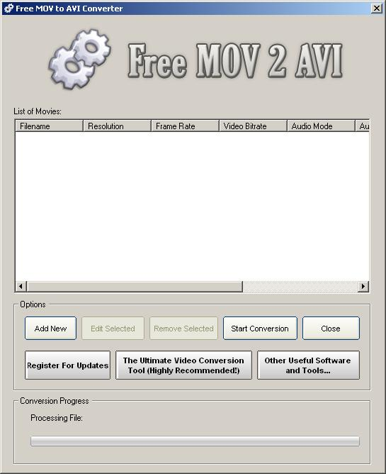 Free MOV 2 AVI