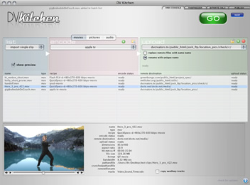 DV Kitchen Video Encoder for Mac OS X