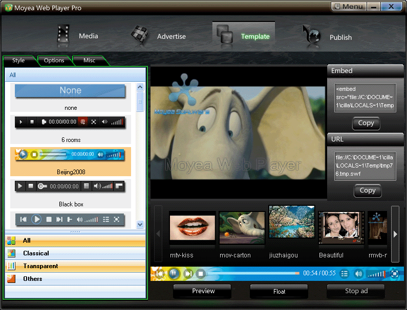 Moyea Web Player Pro