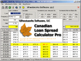Canadian Loan Spread Calculator Pro