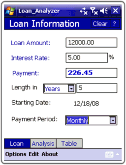 Loan Analyzer (WM)