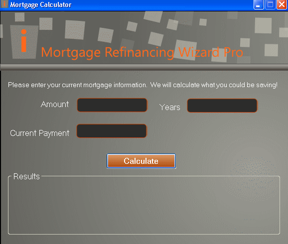 Mortgage Re-Financing Wizard Pro