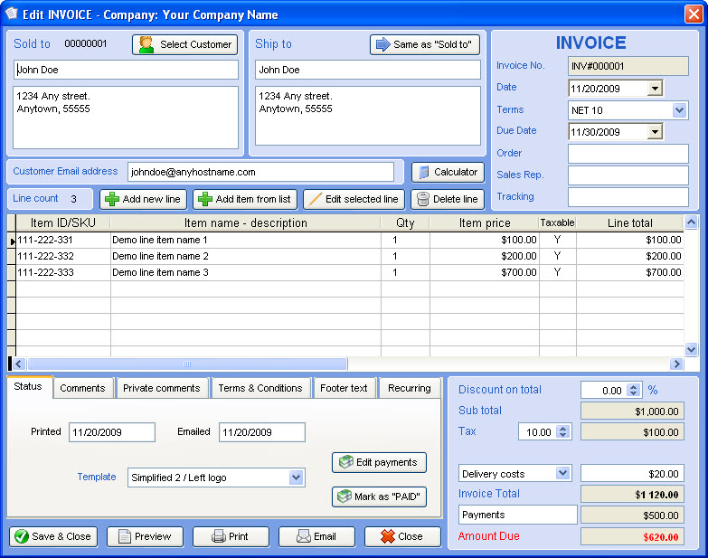 billing system software free download