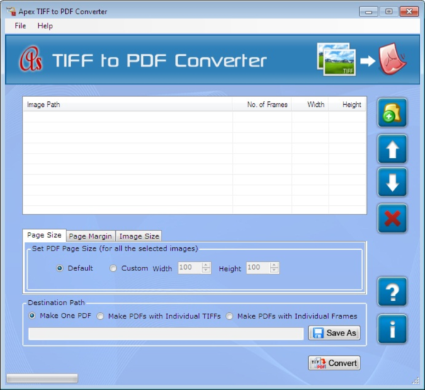 Apex TIFF to PDF Converter