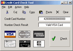 Credit Card Check Tool