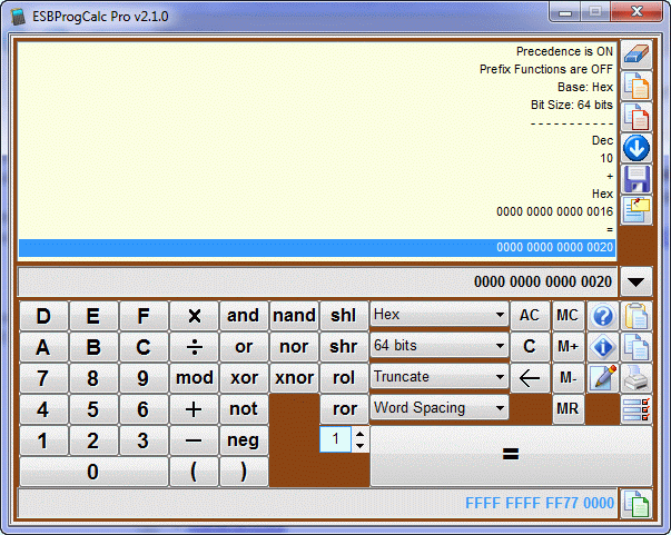 ESBProgCalc Pro - Programmers Calculator
