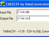 TAB to CSV Converter