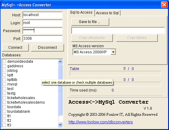 Access-MySql converter