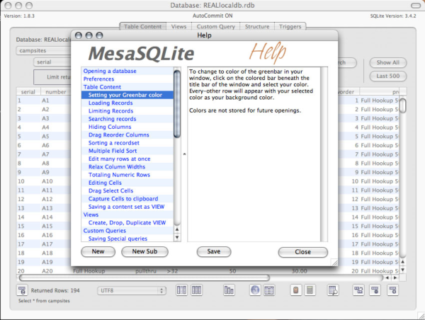 MesaSQLite For Mac