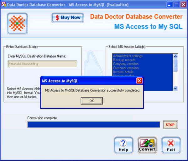 MS Access DB to MySQL Conversion tool