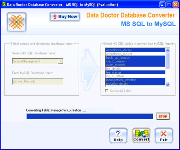MSSQL to MySQL Migrator