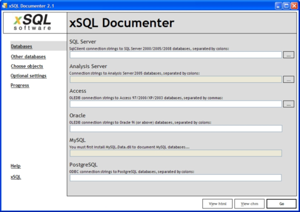 xSQL Documenter