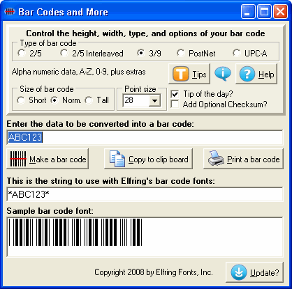Bar Codes and More