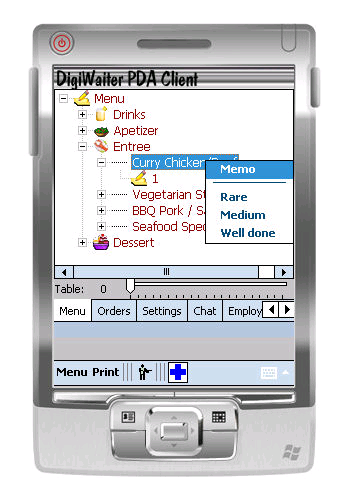 DigiWaiter POS Suite - PDA Client