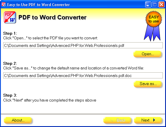 Easy-to-Use PDF to Word Converter