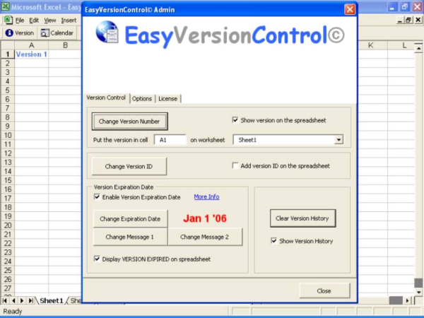 EasyVersionControl-Excel Version Control