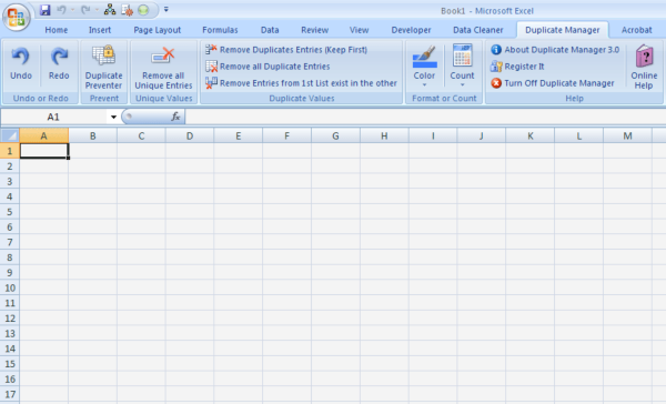 Excel Duplicate Manager