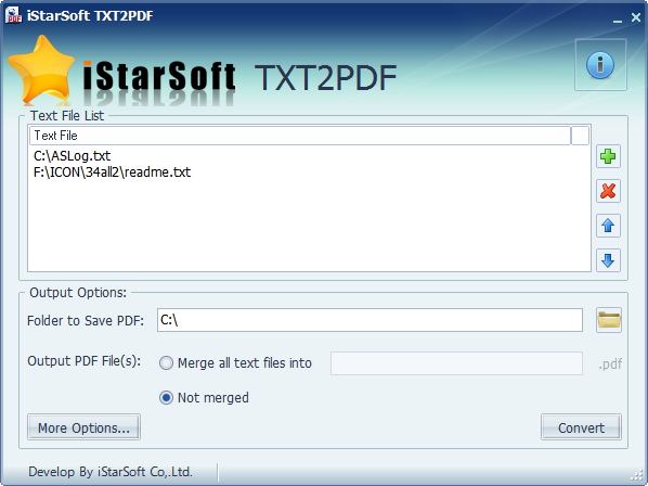 iStarSoft TXT2PDF
