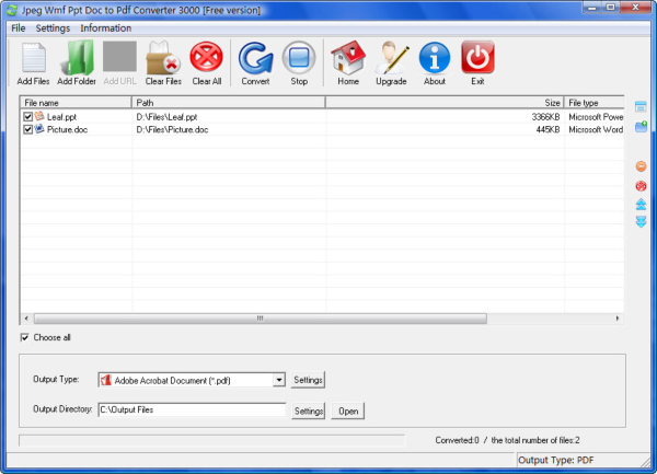 Jpeg Wmf Ppt Doc to Pdf Converter 3000