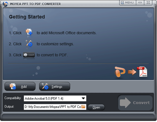 Moyea PPT to PDF Converter