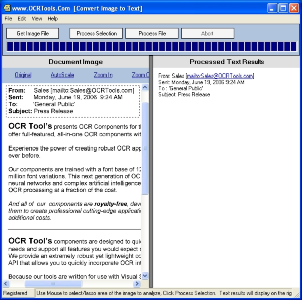 OCR Desktop Application