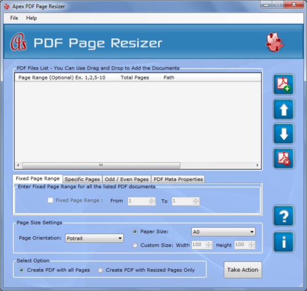 PDF Page Size Editor