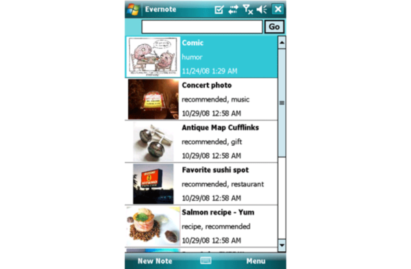 Evernote for Windows Mobile