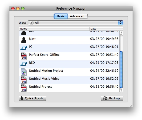 Preference Manager for Mac