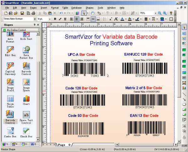 SmartVizor Variable Barcode Printing