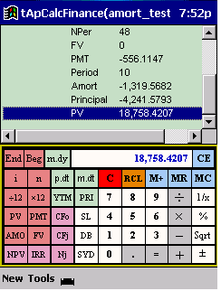 tApCalc Financial tape calculator(Arm & xScale)