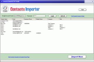 Contacts Importer for Google