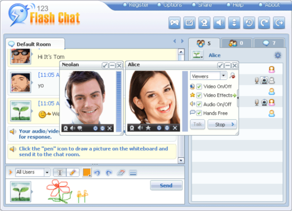 123 Flash Chat Free Drupal Chat Module