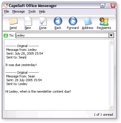 CapeSoft Office Messenger