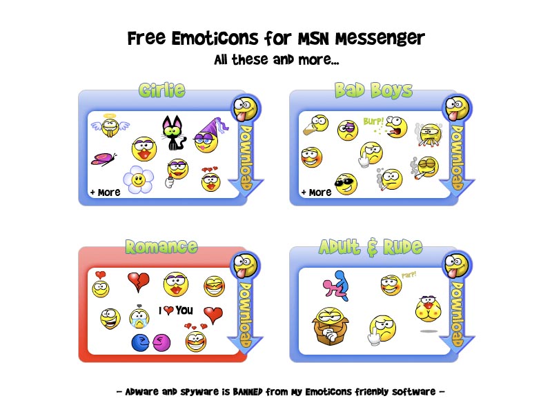 Adult Emoticon Messenger Msn 12