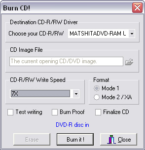 Burn to CD/DVD 5