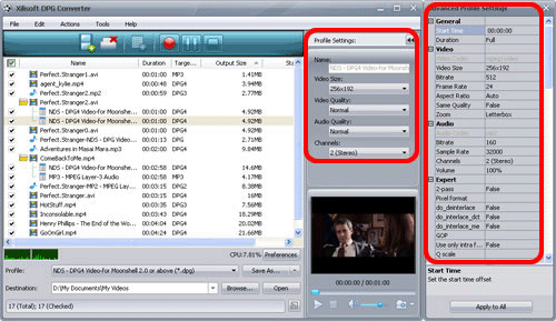 convert videos to dpg 06