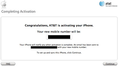 iPhone Activation